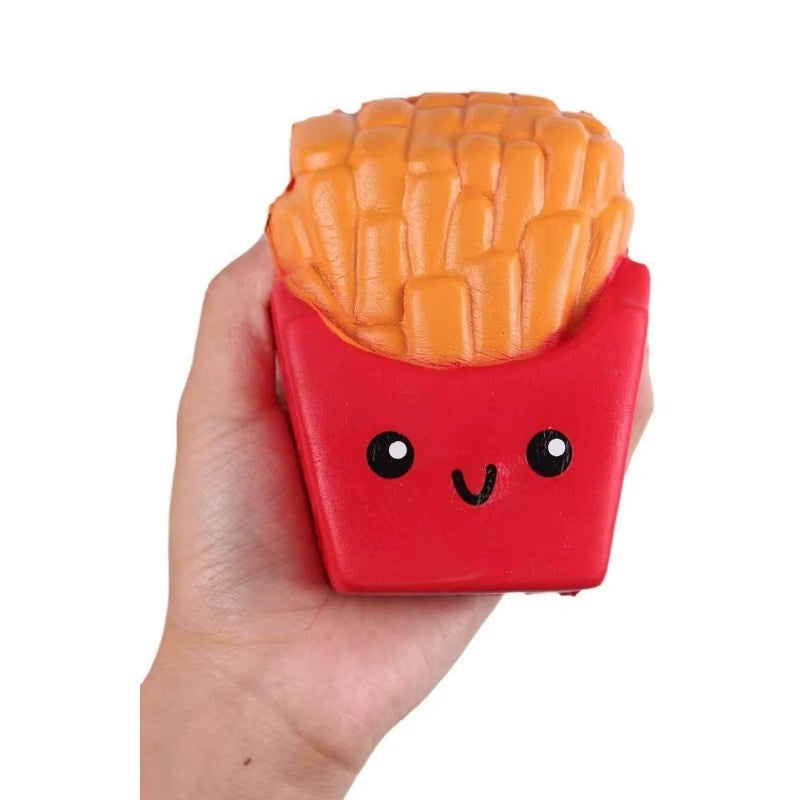 Jumbo Popcorn Anti-Stress Squeeze Toys Kawaii Food Fries Chips Milk Bag Slow Rising Soft Squeeze Toy Fun Gags Joke Party Props