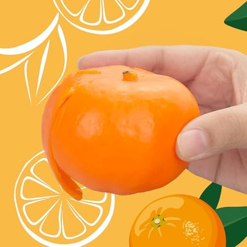 Tangerine Squishies Stress Relief Soft Scented Simulation Orange Fruit Squeeze Toys Cute Birthday Gift Novelty Toy for Kid Adult