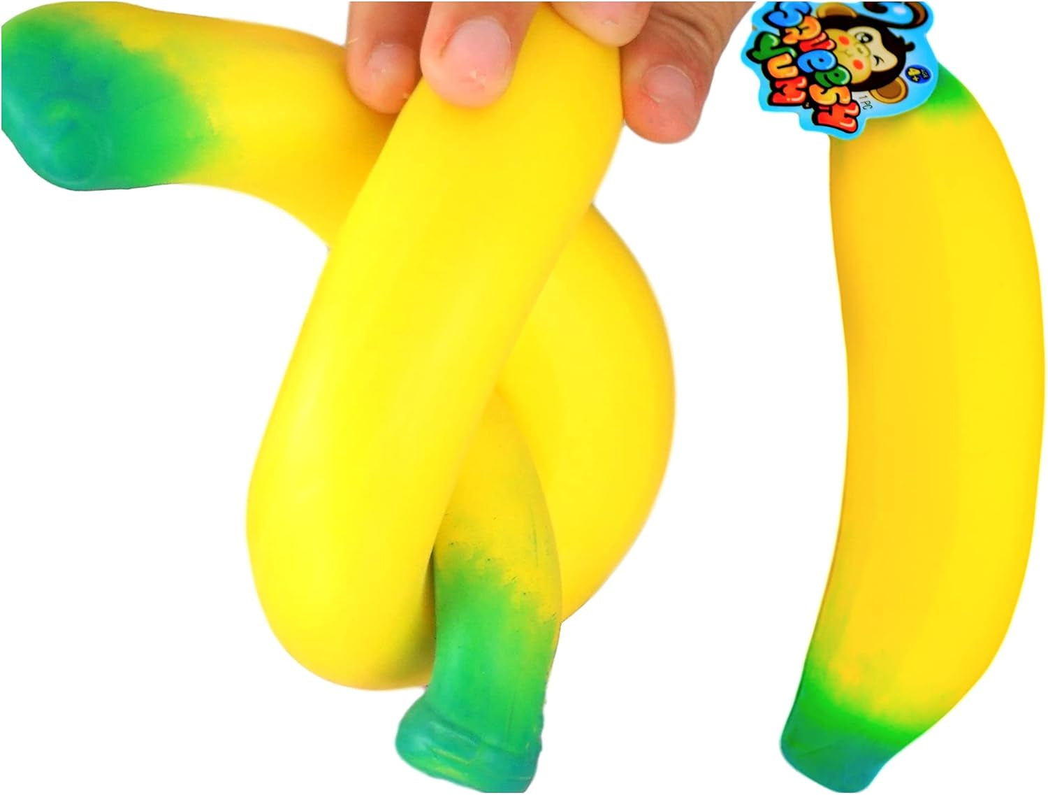 Stretchy Hot Dog Toy & Squishy Banana Stress Toy (2 Toys in 1 Pack) Sand Filled Sensory Fidget Toys for Kids | Stress Relief Toy | Banana Party Favors. 3340-5564S