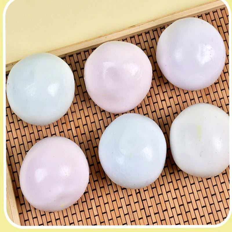 Shapeable Vacuum Squishies Sand Ball Grape Stress Ball Stress Relief Noisy Ball Desktop Squeezing Soothing Toy Birthday Gift