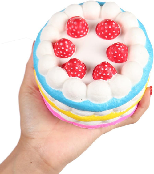 4.33" Squishies Jumbo Slow Rising Kawaii Colorful Squishies Strawberry Cake Scented 1 Pcs