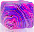 Fidget Toys Squishy Stress Cube, Stress Balls for Adults Squishies Stress Relief, Fidget Cube Sugar Ball,Ice Squishy Cube Sugar Balls, Sensory Toys for Birthday, Christmas,Office (Purple)