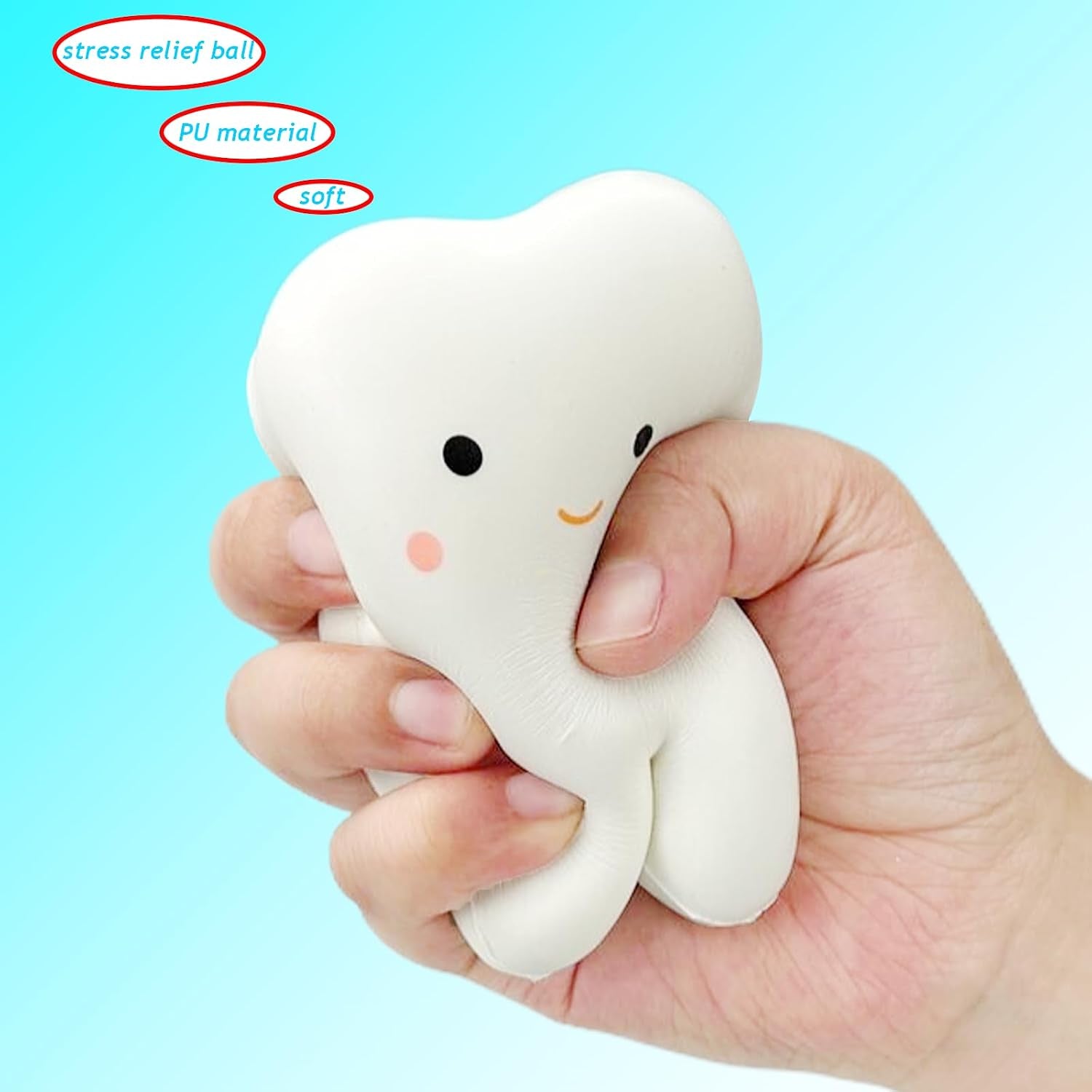 Tooth Squishies Squeeze Toy for Dental School Gifts - Fun and Effective Dental Toys & Gifts(1 Pc)