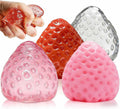 4 Packs Big Strawberry Squishies Fidget Toys Adults, Ultra Soft Sticky Stress Relief Toys Squeeze Toys for Autism, Birthday Gifts Easter Basket Stuffers Easter Gifts