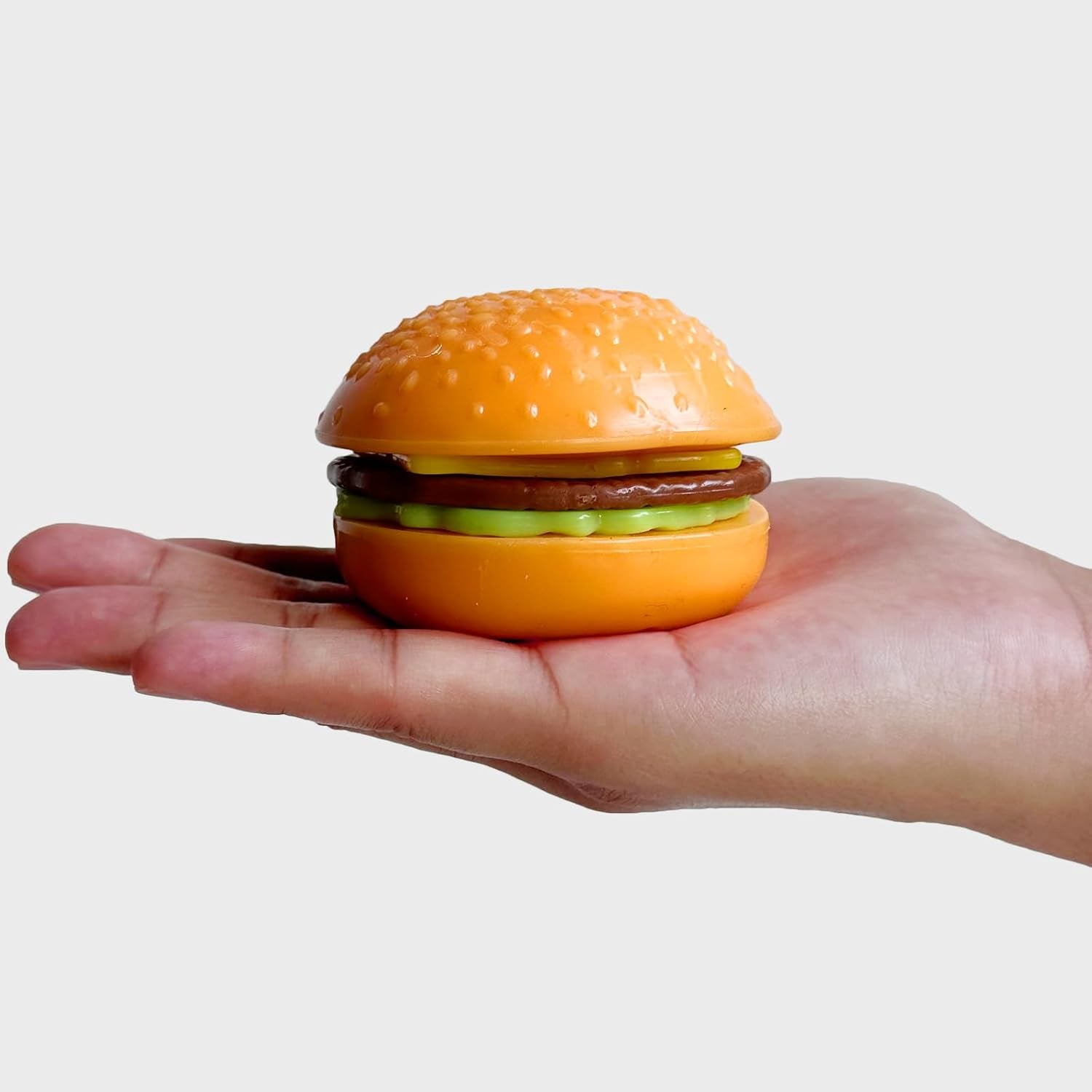 Hamburger Squishies Stress Relief Soft Simulation Food Detachable Burger Squeeze Toys Cute Birthday Gift Novelty Toy for Kid (Hamburger B)
