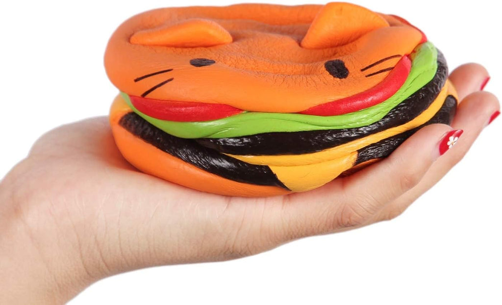4.5" Squishies Jumbo Slow Rising Kawaii Squishie Cat Hamburger Bread Toy
