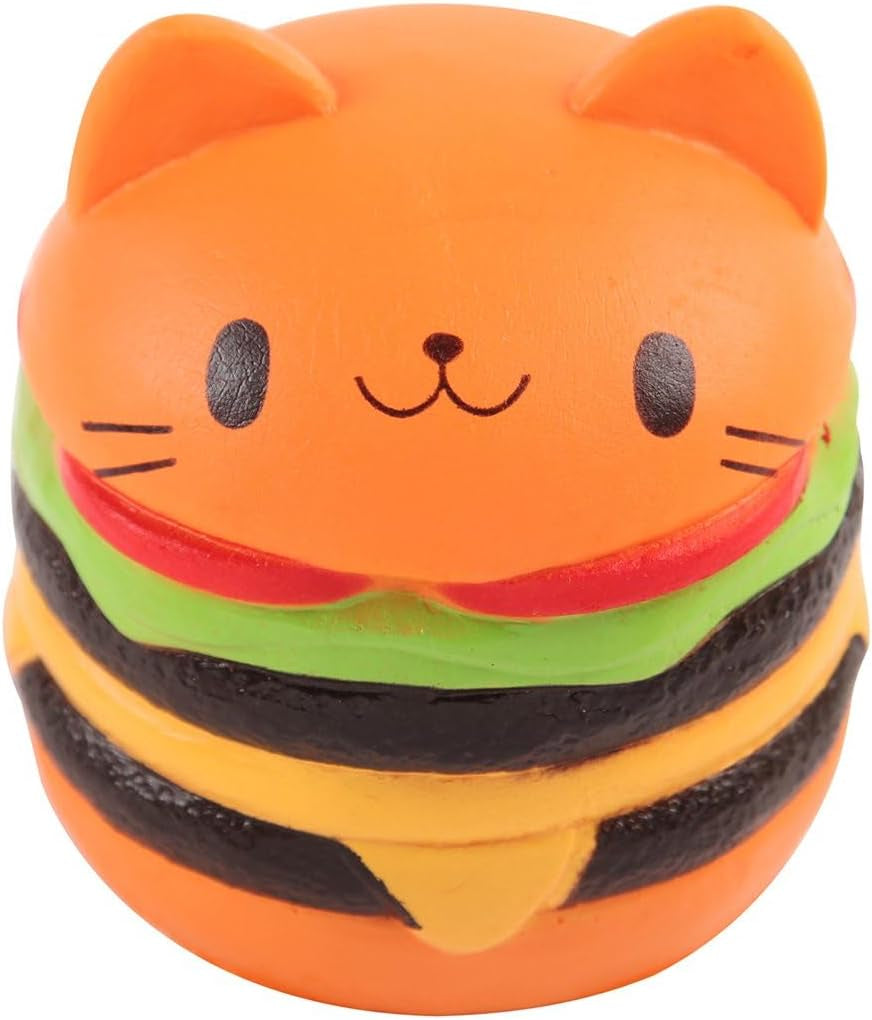 4.5" Squishies Jumbo Slow Rising Kawaii Squishie Cat Hamburger Bread Toy