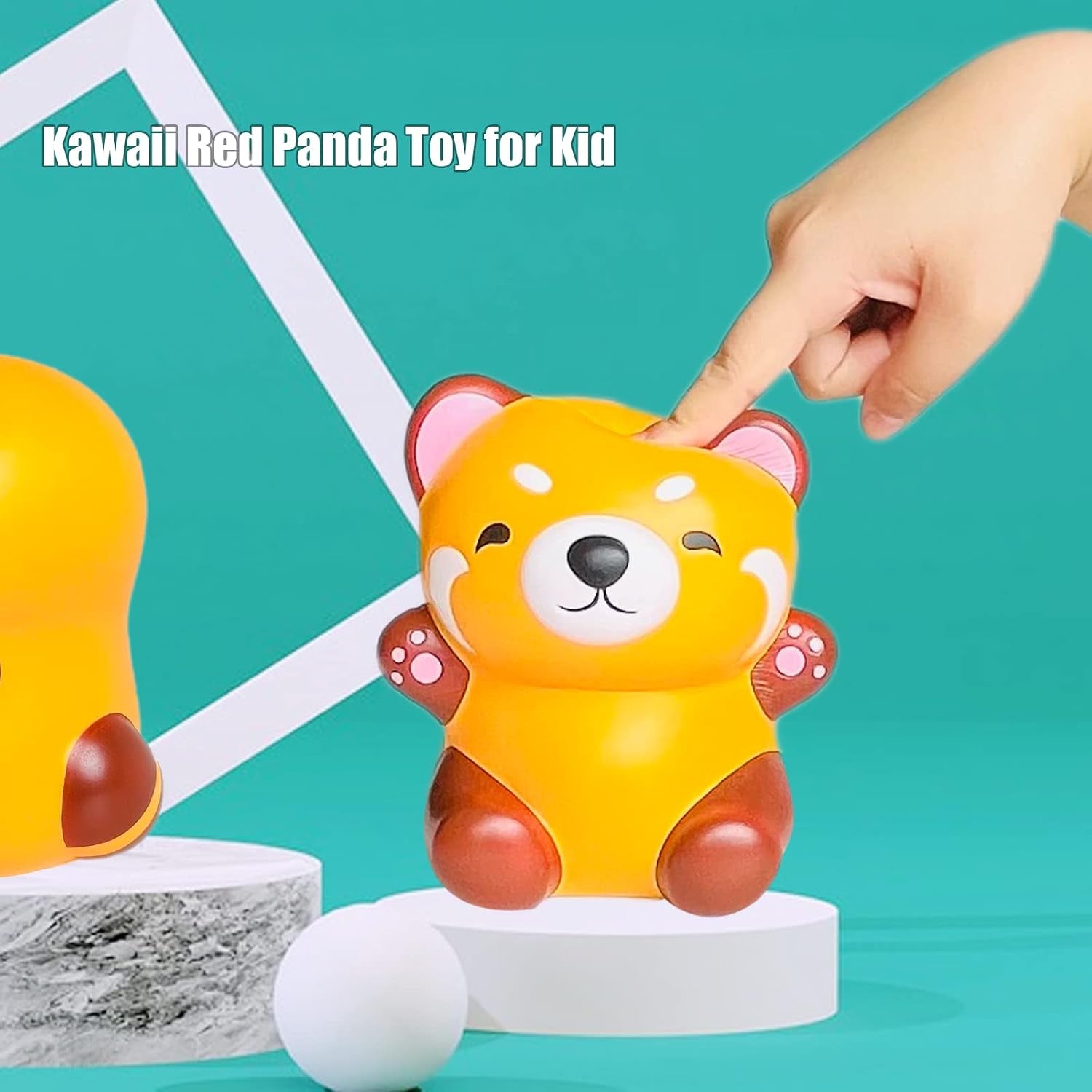 Cute Red Panda Slow Rising Squishies Toy,Raccoon Squishys Birthday Gift for Kids, Stress Relief Kawaii Squishie Squeeze Toys