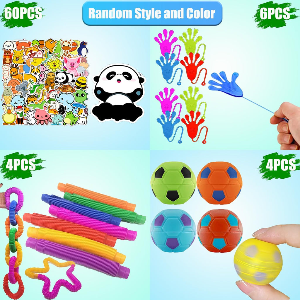 118 Pcs Fidget Toys for Kids, Stress Sensory Toys Pack Party Favors Kids Anxiety Autism ADHD, Treasure Box Classroom Prizes, Pinata Fillers Goodie Bags Stuffers Gift Bag