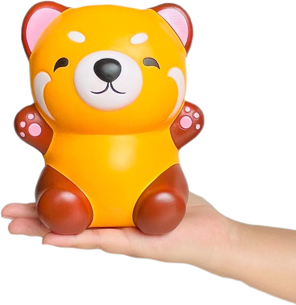 Cute Red Panda Slow Rising Squishies Toy,Raccoon Squishys Birthday Gift for Kids, Stress Relief Kawaii Squishie Squeeze Toys