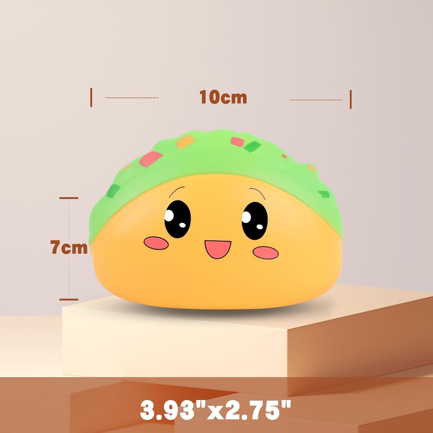 Squishies Taco Slow Rising Squishys Toy for Kids Soft Mexico Tacos Scented Stress Relief Realistic Food Cute Squeeze Squish Toy